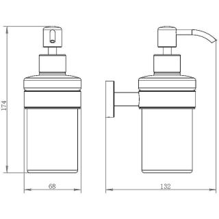 Дозатор Aquanet 264908 хром