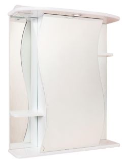 Шкаф-зеркало с подсветкой Onika Лилия 206012 правый 60см белый