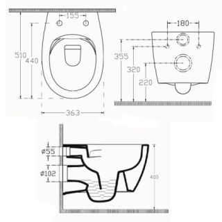 Подвесной унитаз Isvea Soluzione II 10MY02001SV безободковый белый