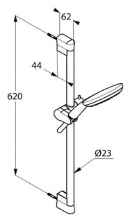 Душевой гарнитур Kludi Freshline хром 6793005-00