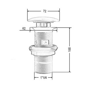 Донный клапан для раковины Artceram ACA038 38 00 avio