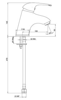 Смеситель для раковины Paini Smile 39CR205CAKM хром