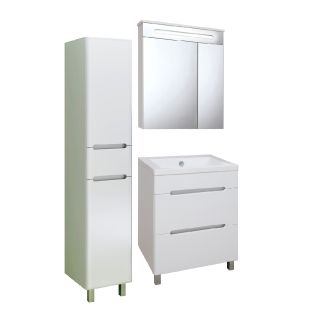 Пенал Runo правый с корзиной для белья Парма 35 (УТ000002867)