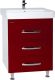 Тумба под раковину Bellezza Рокко 50см красный 00000010147