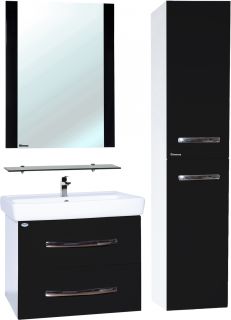 Тумба под раковину Bellezza Рокко 70см чёрный 00000010159