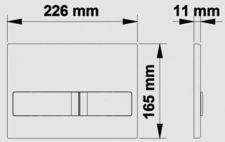 Инсталляция для унитаза Berges Novum L2 с кнопкой матовый хром 040212