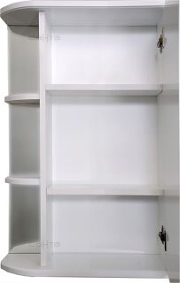 Зеркальный шкаф СанТа Герда 101041 60см фацет белый