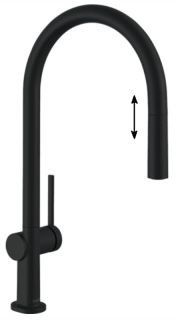 Смеситель Hansgrohe Talis M54 72803670 для кухни черный матовый