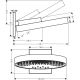 Верхний душ Hansgrohe Rainfinity 360 3jet с настенным разъемом 26234670
