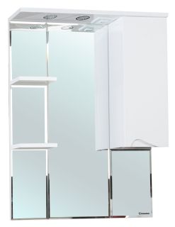 Зеркало-шкаф с подсветкой Bellezza Эйфория 80см правый белый 00000005410