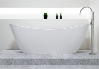 Ванна из искусственного камня AquaStone Торре 168x80см белый