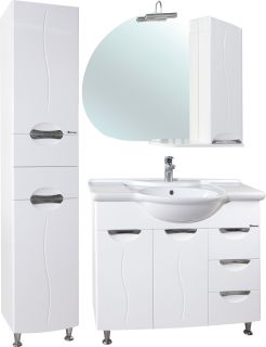 Пенал Bellezza Глория 40см левый белый 00000011251