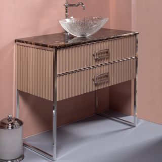 Тумба под раковину Armadi Art Monaco 100см капучино/хром 867-100-CPR