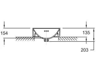 Раковина Jacob Delafon Vox E14800-7 42 см чёрная