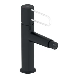 Смеситель для биде Jacob Delafon Odeon Rive Gauche E21033-BL-00 чёрный ручка белая