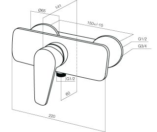 Смеситель Inspire F5020000 для душа