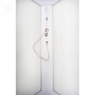 Душевая кабина Deto L 980 с электрикой  80х80х215 см