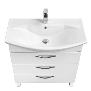 Тумба под раковину Акватон Ария 80см белый 1A141301AA010