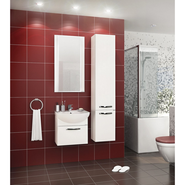 Тумба под раковину Акватон Ария 50см белый 1A140301AA010