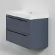 Тумба под раковину La Fenice Elba FNC-01-ELB-BG-100-2 синяя матовая 100 см