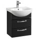 Тумба под раковину Акватон Ария 50см чёрный 1A140001AA950