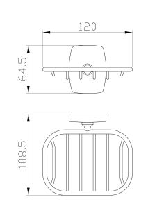 Мыльница с держателем Wonzon & Woghand Porto WW-1301A хром