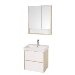 Тумба под раковину Акватон Сканди 70см белый/дуб верона 1A251801SDB20