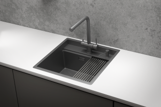 Мойка кухонная Granula 5051, ГРАФИТ МАТОВЫЙ