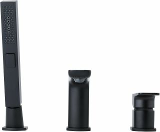 Смеситель на борт ванны Allen Brau Infinity 5.21008-31 Черный матовый