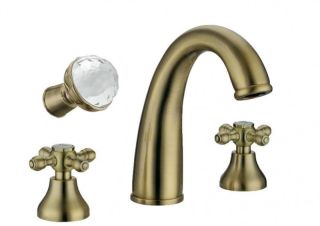 Смеситель для раковины Boheme на 3 отверствия, SW MEDICI Presente_Комплект бронза