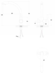 Смеситель для кухни Paulmark Essen Es213001-401 антрацит