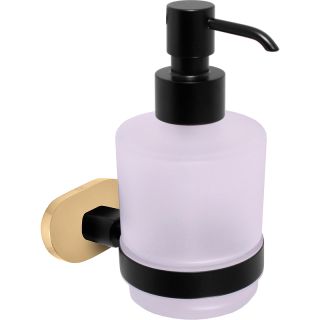 Держатель туалетной бумаги Rav Slezak Yukon YUA0400CMATZ с крышкой Черный матовый Золото