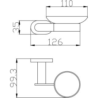 Мыльница Rav Slezak Yukon YUA0300CMAT Черный матовый