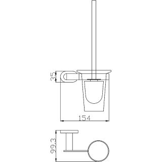 Полотенцедержатель Rav Slezak Yukon YUA0701/50CMAT Черный матовый