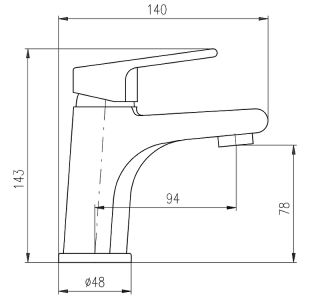Смеситель для раковины Rav Slezak Colorado CO326.5CMATZ Черный