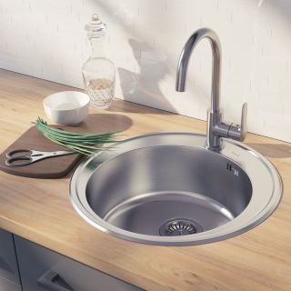 Мойка кухонная IDDIS Basic сатин BAS51S0i77