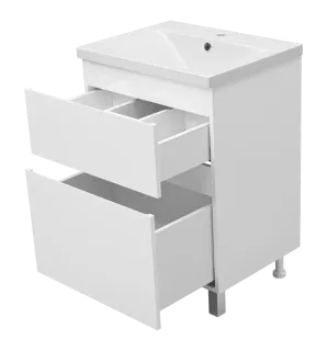 Напольная тумба под раковину Misty Лаки 60 см П-Лак-01060-0112Я белый