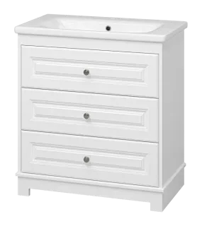 Напольная тумба под раковину Misty Ларго 79 см П-Лар-07080-01-3Я белый