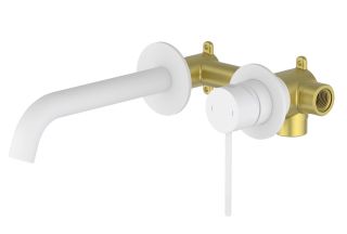 Смеситель встраиваемый для раковины Timo Saona 2372/16SM белый матовый