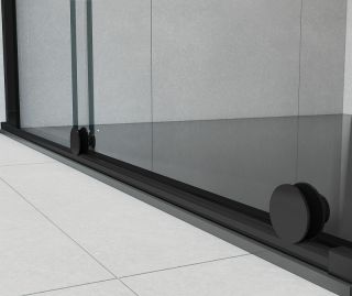 Душевая дверь Vincea Arno 120 VPS-1A120CLB профиль Черный стекло прозрачное