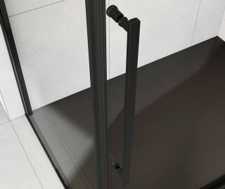 Душевой уголок Vincea Arno 120х90 VSR-1A9012CLB профиль Черный стекло прозрачное