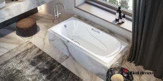 Ванна чугунная Goldman Nova NV18080 180x80см с ножками