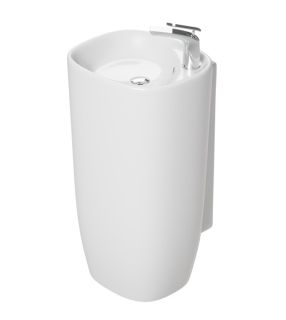 Раковина пристенная Laguraty 2180 W 49x87см белый