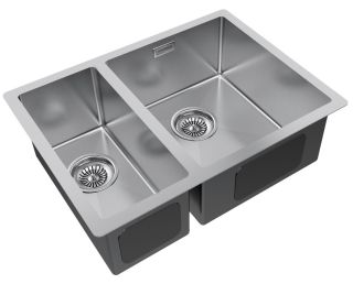 Мойка кухонная Paulmark Gerberg PM225944-BSR правая брашированная нержавеющая сталь