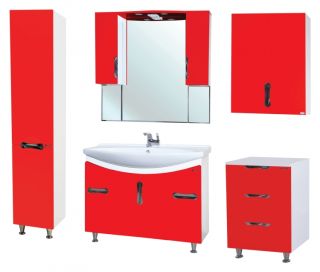 Шкаф Bellezza Лагуна 60см красный 00000001604