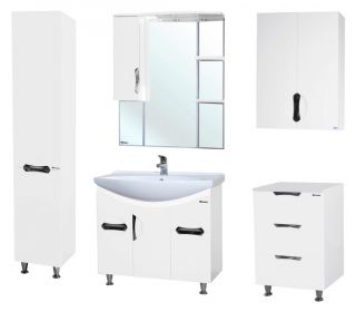 Тумба под раковину Bellezza Лагуна 85см белый 00000001395