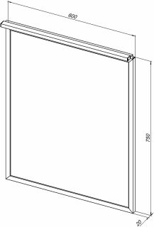 Зеркало Allen Brau Priority 1.31013.BB с подсветкой Черный браш