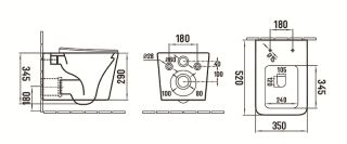 Унитаз CeramaLux 5170MLG подвесной с сиденьем Микролифт