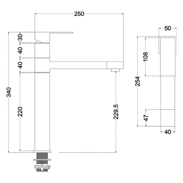Смеситель для кухни Melana Cubo MELANA-610203 сатин