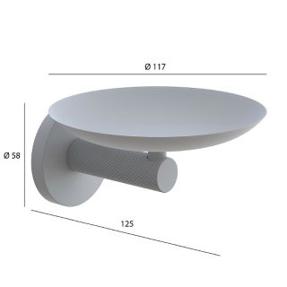 Мыльница Boheme Uno 10973-NB брашированный никель